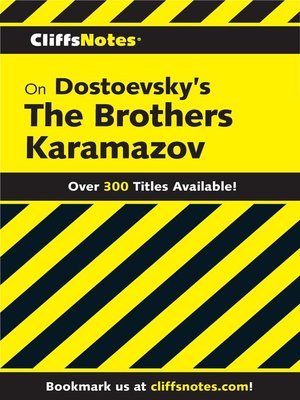 CliffsNotes on Dostoevsky's the Brothers Karamazov, Revised Edition - ebook